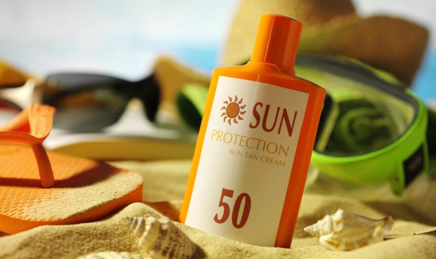 Sun Cream in the Sand