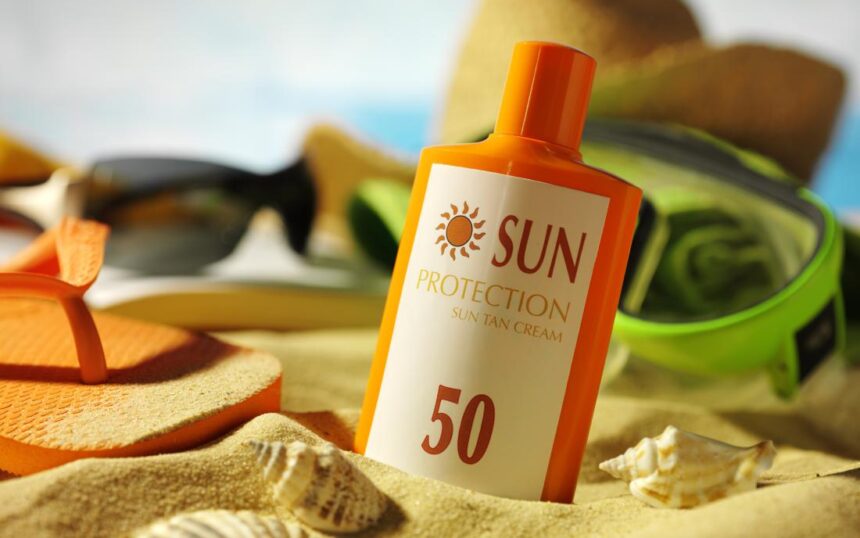 Sun Cream in the Sand