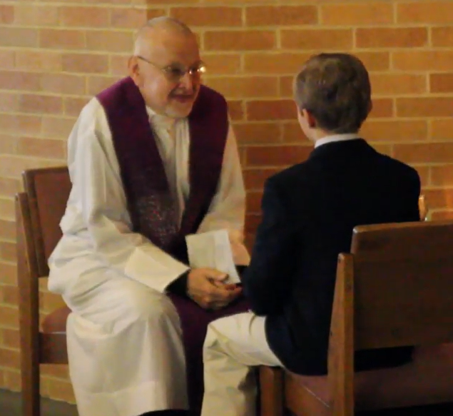 Sacrament of First Reconcliliation at St. Thomas the Apostle Catholic Church in Naperville, IL